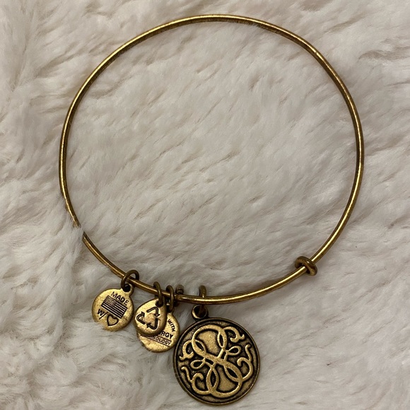 Alex and Ani Gold Granddaughter Charm Bangle - Picture 2 of 2